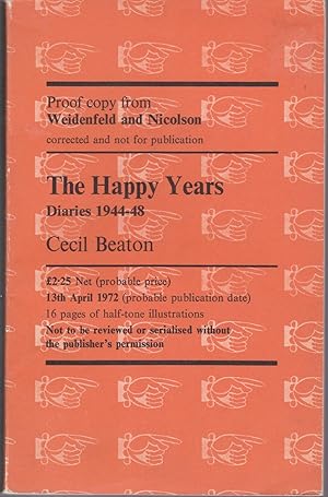 The Happy Years: Diaries 1944-48 [proof copy]