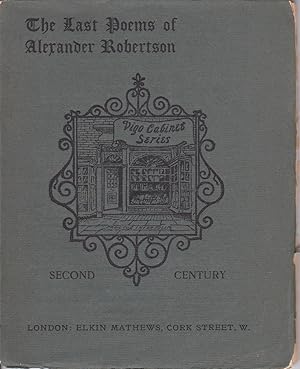 The Last Poems of Alexander Robertson
