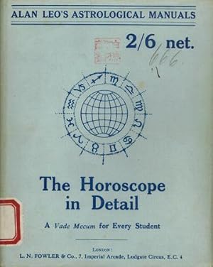 Image du vendeur pour The Horoscope in Detail. mis en vente par Occulte Buchhandlung "Inveha"