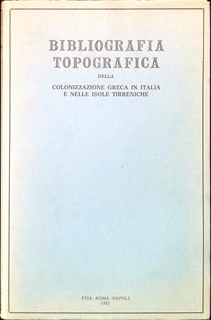 Bild des Verkufers fr Bibliografia topografica Vol. 2 Opere di carattere generale zum Verkauf von Librodifaccia