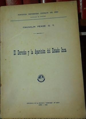 Bild des Verkufers fr EL DERECHO Y LA APARICIN DEL ESTADO INCA zum Verkauf von Libros Dickens