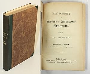 Seller image for Zeitschrift des deutschen und sterreichischen Alpenvereins. Jahrgang 1885. Band XVI. for sale by Antiquariat Gallus / Dr. P. Adelsberger