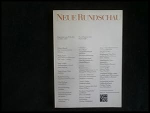 Imagen del vendedor de Neue Rundschau: Begrndet von S. Fischer im Jahre 1890 83. Jahrgang 1972 : Erstes Heft a la venta por ANTIQUARIAT Franke BRUDDENBOOKS