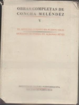 Imagen del vendedor de OBRAS COMPLETAS DE CONCHA MELENDEZ. a la venta por Librera Raimundo