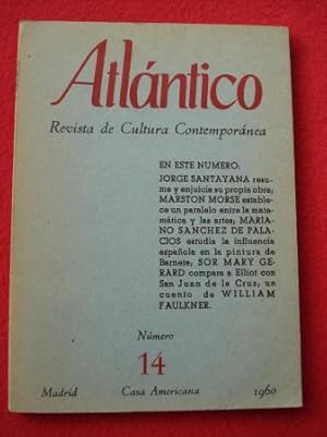 Imagen del vendedor de ATLNTICO. Revista de Cultura Contempornea. Nmero 14, 1960. Casa Americana - Madrid a la venta por GALLAECIA LIBROS