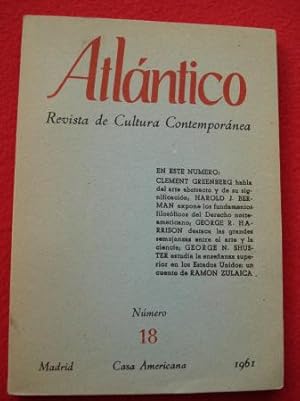 ATLÁNTICO. Revista de Cultura Contemporánea. Número 18, 1961. Casa Americana - Madrid