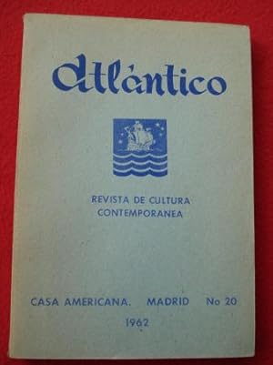 ATLÁNTICO. Revista de Cultura Contemporánea. Número 20, 1962. Casa Americana - Madrid