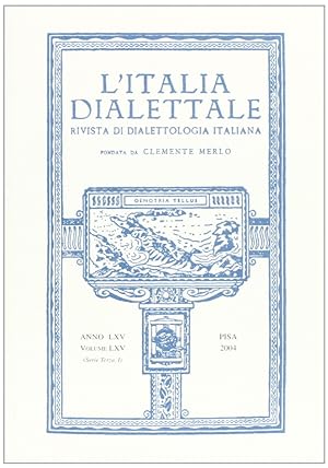 Seller image for L'Italia dialettale. Rivista di dialettologia italiana for sale by Libro Co. Italia Srl