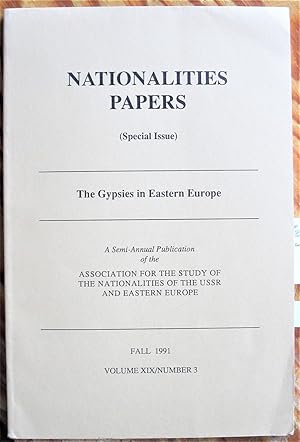 The Gypsies in Eastern Europe. Nationalities Papers (Special Issue) Fall 1991