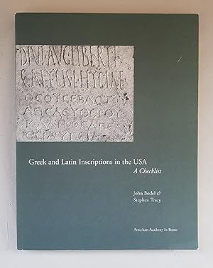 Bild des Verkufers fr Greek and Latin Inscriptions in the USA - a checklist. zum Verkauf von Wissenschaftl. Antiquariat Th. Haker e.K