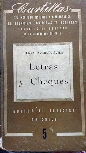 Imagen del vendedor de Letras y cheques a la venta por Librera Monte Sarmiento