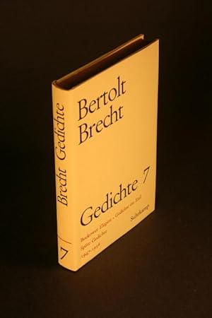 Bild des Verkufers fr Gedichte 7 : Gedichte 1948-1956. zum Verkauf von Steven Wolfe Books