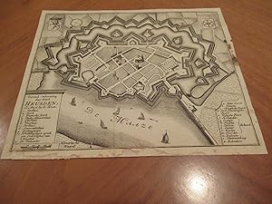 Imagen del vendedor de Grond-Tekening Der Stad Heusden ( Original Antique Engraved Map, Circa 1753) a la venta por Arroyo Seco Books, Pasadena, Member IOBA