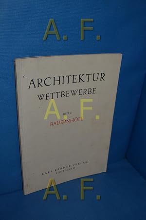 Imagen del vendedor de Architektur Wetbewerbe, Heft 9, Bauernhfe a la venta por Antiquarische Fundgrube e.U.