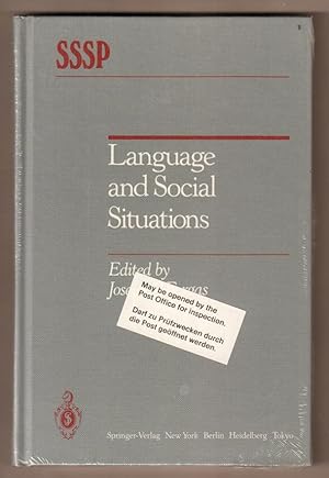 Seller image for Language and Social Situations. for sale by Antiquariat Neue Kritik