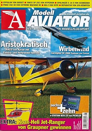 Bild des Verkufers fr Modell Aviator. Test & Technik fr den Modellflug-Sport. hier: Heft 8/2008 (August 2008). zum Verkauf von Versandantiquariat  Rainer Wlfel