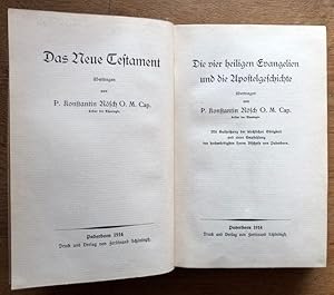 Bild des Verkufers fr Die vier heiligen Evangelien und die Apostelgeschichte. zum Verkauf von Antiquariat Lohmann