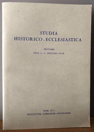 Immagine del venditore per Studia Historico-Ecclesiastica. Festabe fr Prof. Luchesius G. Sptling O.F.M. venduto da Antiquariat Lohmann