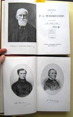 Imagen del vendedor de Oeuvres de P. L. Tchebychev. 2 volumes complt. a la venta por Augusta-Antiquariat GbR