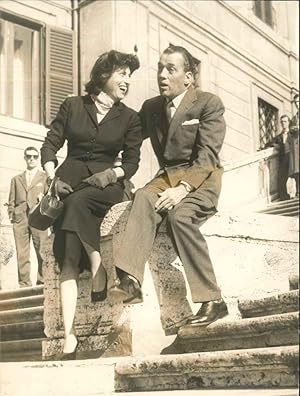 Anna MAGNANI a Trinit ¤ dei Monti - Vintage Photo