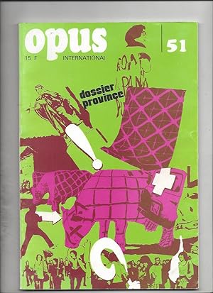 Opus international n°51 dossier province
