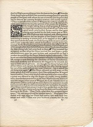 Seller image for Sidonia the Sorceress by William Meinhold Translated by Francesca Speranza Lady Wilde. [Probedruck aus / Proof of]. Three six-line initials. 3 sechszeilige Initialen. for sale by Versandantiquariat Bürck (VDA / ILAB)