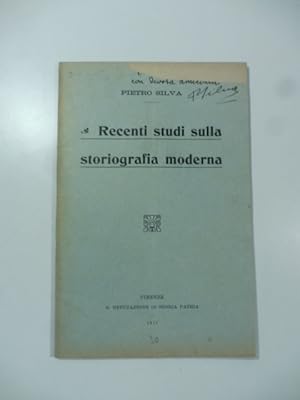 Recenti studi sulla storiografia moderna