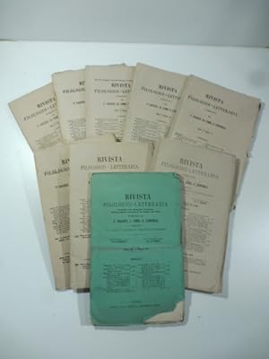 Rivista filologico-letteraria pubblicata da F. Corazzini, Ad. Gemma, B. Zandonella (tutto il pubb...