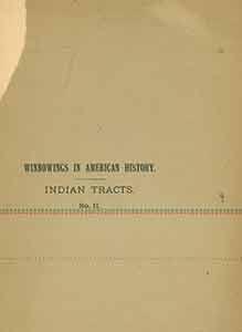 Seller image for Winnowings in American History: Indian Tracts, No. II. Limited Edition. for sale by Wittenborn Art Books