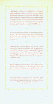 Seller image for Herb Flower Pasta. Broadside. Excerpt from Chez Panisse Pasta, Pizza and Calzone. for sale by Wittenborn Art Books