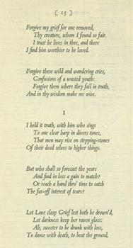 Prospectus for In Memoriam A. H. H. by Alfred Lord Tennyson.(This is a prospectus for a book, not...