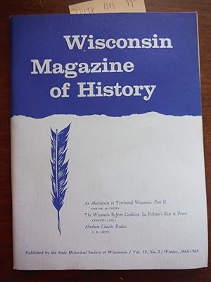 Wisconsin Magazine of History Vol. 52, No. 2 Winter, 1968-1969