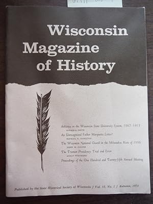 Wisconsin Magazine of History Vol 55 No. 1 Autumn1971