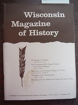 Wisconsin Magazine of History Vol 56 Number 2 Autumn 1972