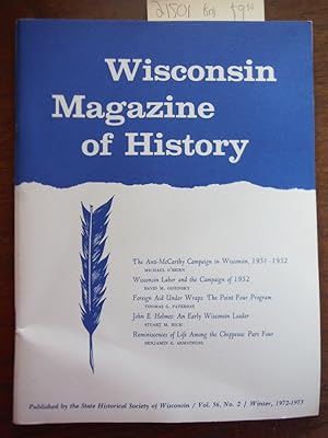 Wisconsin Magazine of History Vol 56 Number 2 Winter 1972-1973