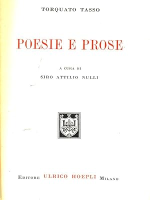 Bild des Verkufers fr Poesie e Prose zum Verkauf von Librodifaccia