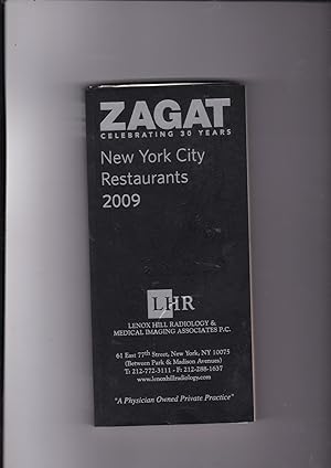 2009 New York City Restaurants (ZAGAT Restaurant Guides)