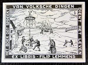 Bild des Verkufers fr ex libris Filip Lemmens zum Verkauf von de KunstBurg