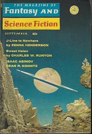 Bild des Verkufers fr The Magazine of FANTASY AND SCIENCE FICTION (F&SF): September, Sept. 1969 zum Verkauf von Books from the Crypt