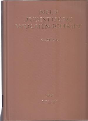 NJW 2002 (I), 55. Jahrgang 2002, 1. Halbband, Neue Juristische Wochenschrift