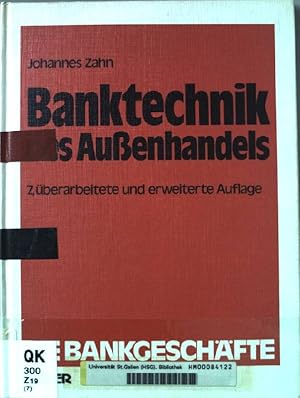 Imagen del vendedor de Banktechnik des Aussenhandels. Schriftenreihe die Bankgeschfte ; Bd. 4 a la venta por books4less (Versandantiquariat Petra Gros GmbH & Co. KG)