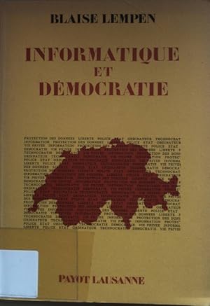 Seller image for Informatique et democratie. for sale by books4less (Versandantiquariat Petra Gros GmbH & Co. KG)