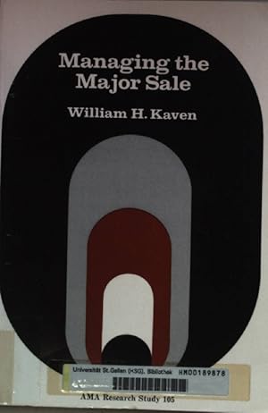 Seller image for Managing the Major Sale. for sale by books4less (Versandantiquariat Petra Gros GmbH & Co. KG)