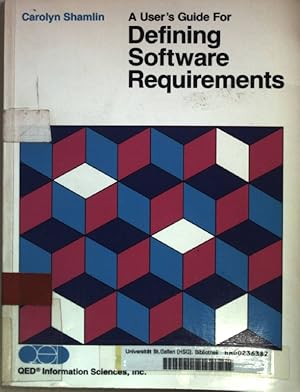 Immagine del venditore per User's Guide for Defining Software Requirements. venduto da books4less (Versandantiquariat Petra Gros GmbH & Co. KG)