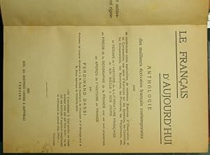 Seller image for Le francais d'aujourd'hui; Raccolta di esercizi e di temi in correlazione alla grammatica francese dell'uso moderno for sale by Antica Libreria di Bugliarello Bruno S.A.S.