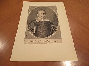 Imagen del vendedor de Carl Graf Von Saurau ( Original Antique Engraving) a la venta por Arroyo Seco Books, Pasadena, Member IOBA