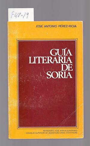 Seller image for GUIA LITERARIA DE SORIA for sale by Libreria 7 Soles