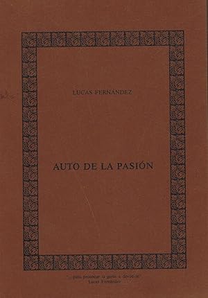 Seller image for AUTO DE LA PASIN for sale by Librera Torren de Rueda