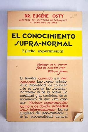 Seller image for Conocimiento supra-normal for sale by Alcan Libros