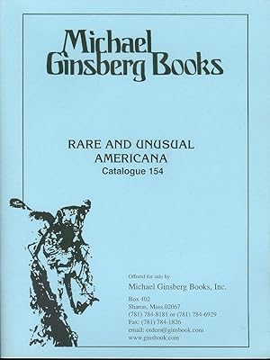 Rare and Unusual Americana (Catalogue 154)